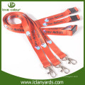 Polyester custom mysterious clear logo surf lanyards